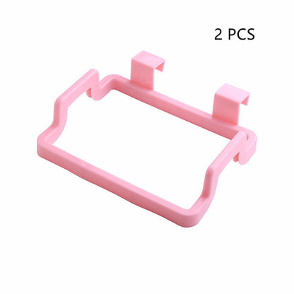 Space-Saving Hanging Trash Bag Holder for Easy Waste Management