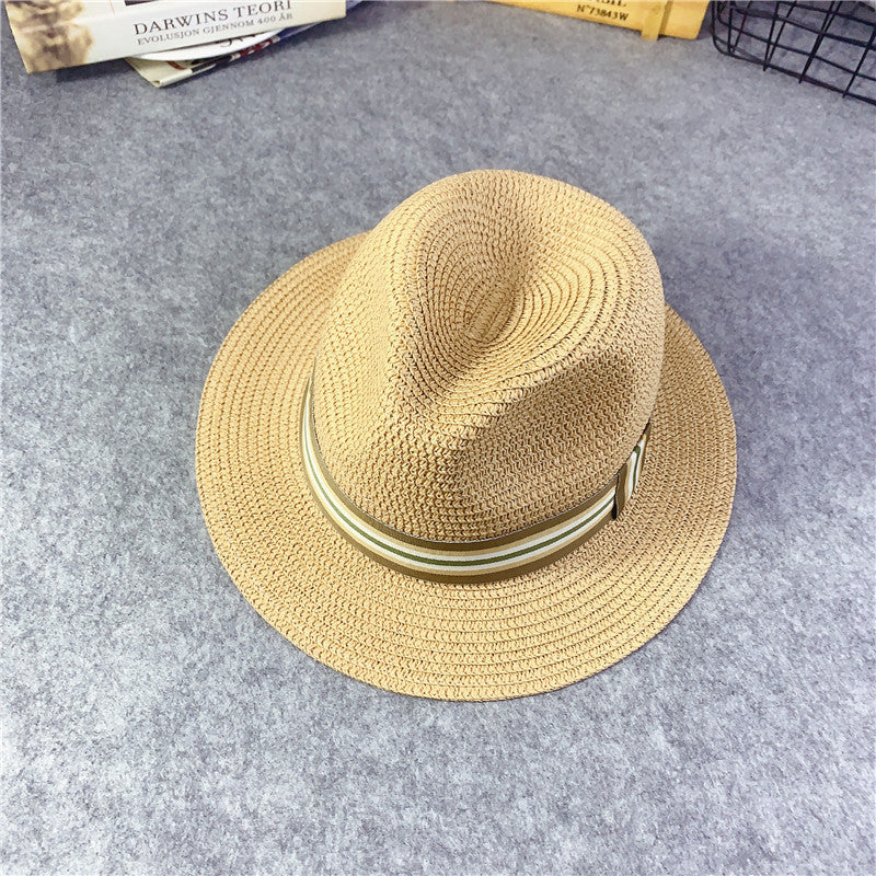 Eco-Friendly Kids Straw Fedora Hat with Black Band