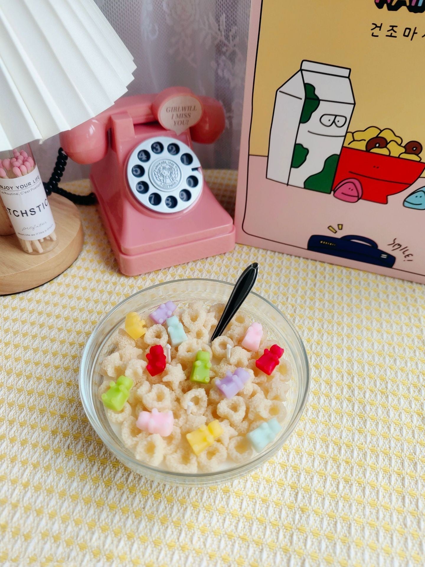 Cereal Bowl Aromatherapy Candle – Fun Food-Inspired Soy Wax Décor
