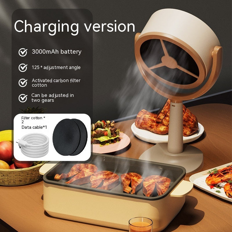 Wireless Portable Range Hood for Smoke Reduction