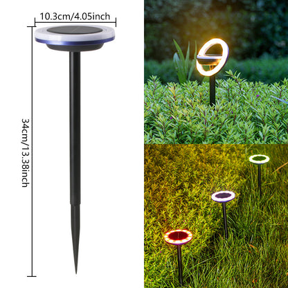 Solar-Powered Multicolored LED Garden Lights - Eco-Friendly Outdoor Lighting