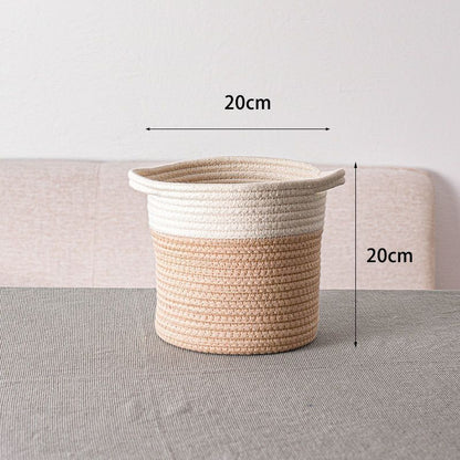 Eco-Friendly Hand Woven Storage Basket for Clothes & Toys