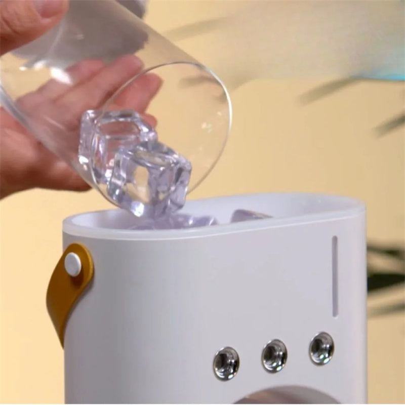 Eco-Friendly Double Headed Fan with Night Light