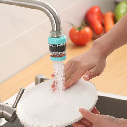 Splash-Proof Pink Faucet Nozzle Water Filter