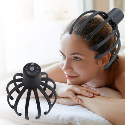 Electric Scalp Massager – USB Rechargeable Head Relaxation Device