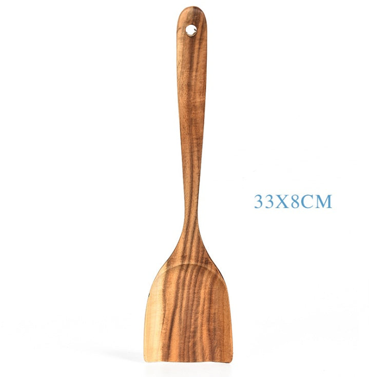 Eco-Friendly Wooden Kitchen Utensils Set - Sustainable & Durable