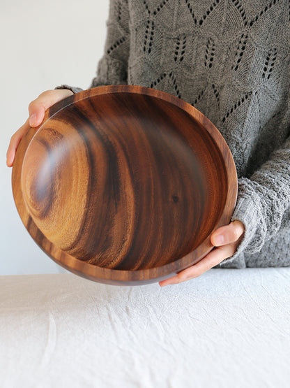 Eco-Friendly Wooden Fruit and Salad Bowl