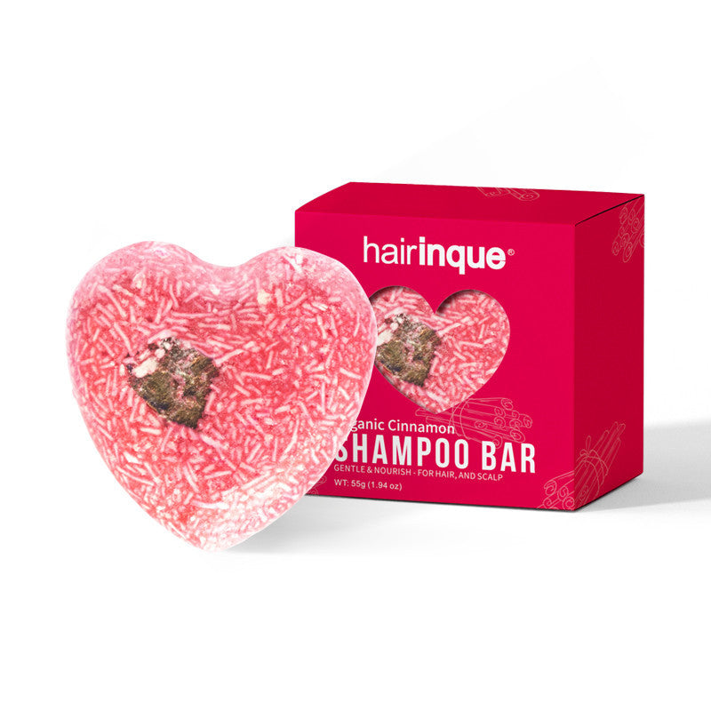 Heart-Shaped Natural Shampoo Bars - Eco-Friendly, Plastic-Free Hair Care