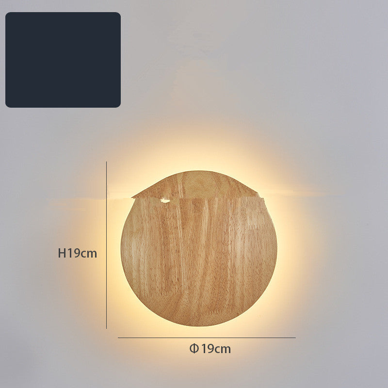 Eco-Friendly Wall-Mounted LED Log Art Lamp