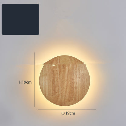 Eco-Friendly Wall-Mounted LED Log Art Lamp