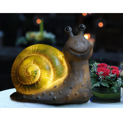 Solar-Powered Snail Garden Light - Eco-Friendly Outdoor Décor