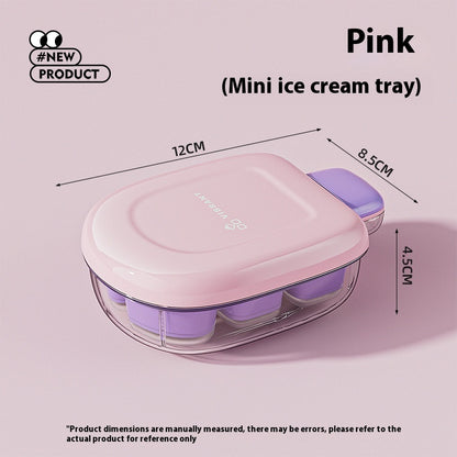 Eco-Friendly Easy-Press Ice Cube Mold with Lid