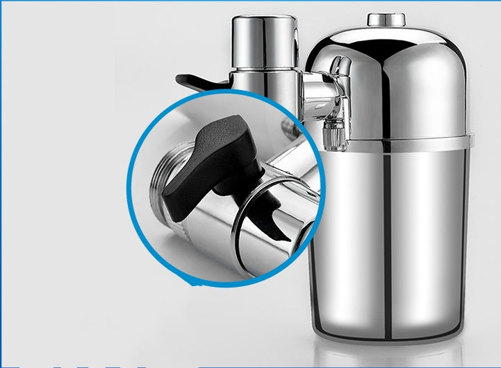 Silver Faucet Water Filter - Eco-Friendly, Water-Saving, Durable