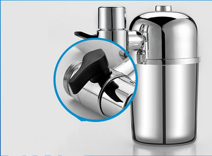 Silver Faucet Water Filter - Eco-Friendly, Water-Saving, Durable