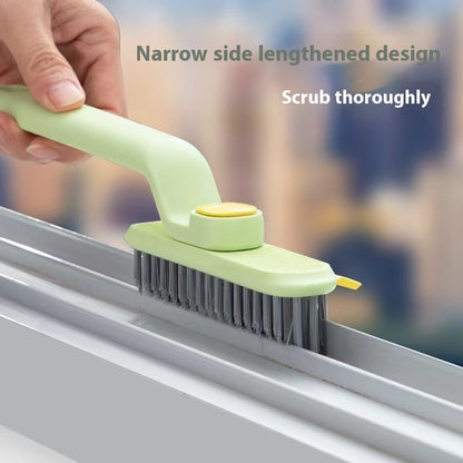 Eco-Friendly Narrow Scrub Brush with Light Green Handle