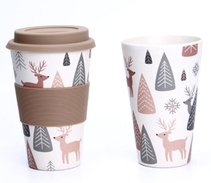 Eco-Friendly Reusable Bamboo Cup 400ml