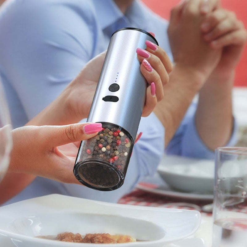 Rechargeable Electric Spice & Grain Grinder with LED Light