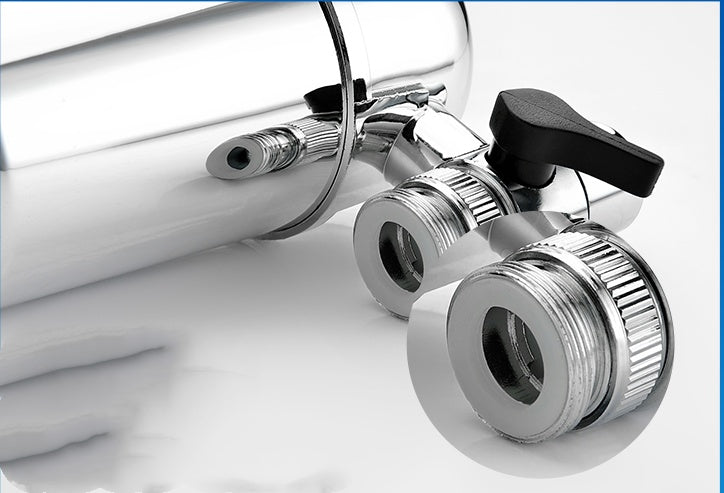Silver Faucet Water Filter - Eco-Friendly, Water-Saving, Durable