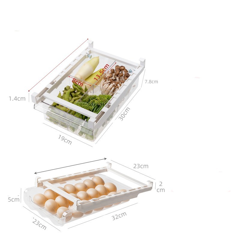 Adjustable Kitchen Refrigerator Storage Rack Organizer