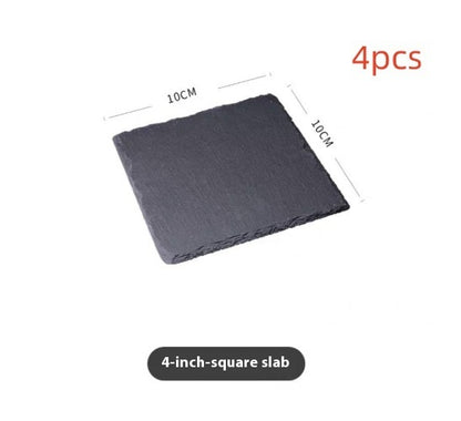 Eco-Friendly Black Natural Slate Serving Plate