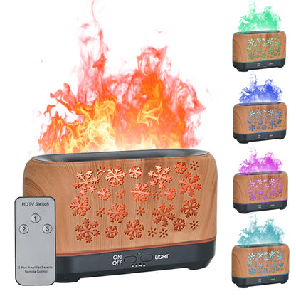 Colorful Snowflake Aromatherapy Humidifier with LED Lights