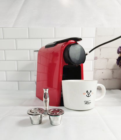 Eco-Friendly Coffee Capsule Machine with Reusable Pods