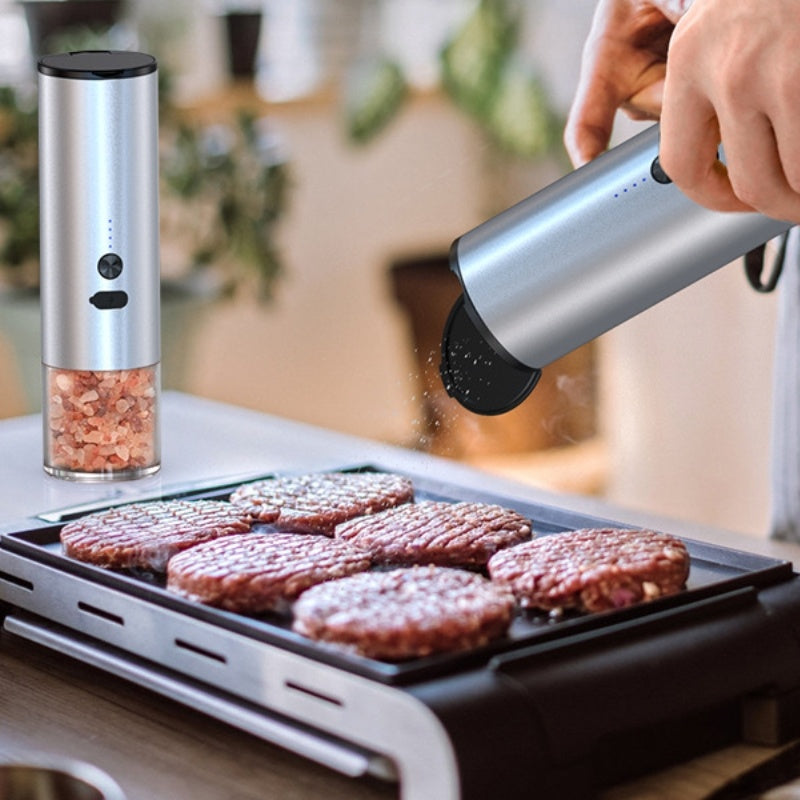 Rechargeable Electric Spice & Grain Grinder with LED Light
