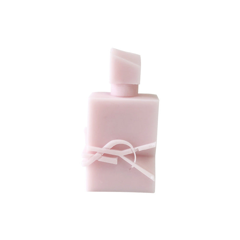 Perfume Bottle Shaped Decorative Candles - Eco-Friendly Wax, Multi-Use Decor