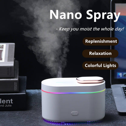 Eco-Friendly LED Humidifier with Aromatherapy Function