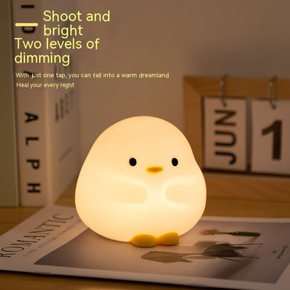 Eco-Friendly Duck Night Light - Soft Silicone LED for Kids