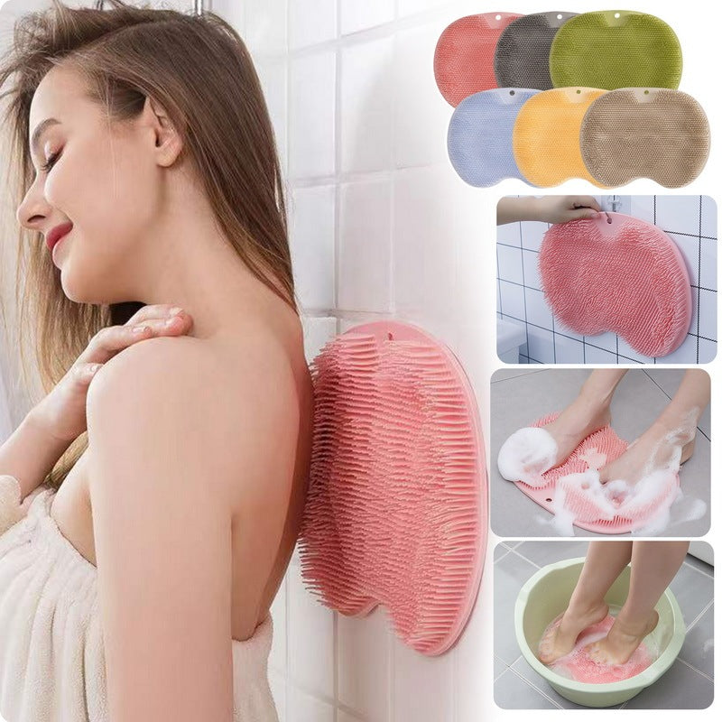 Eco-Friendly Silicone Bath Scrubber in Multiple Colors