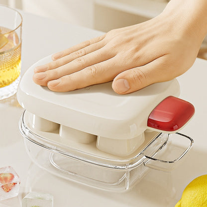 Eco-Friendly Easy-Press Ice Cube Mold with Lid