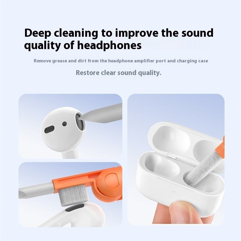 Eco-Friendly Keyboard & Headset Cleaning Brush