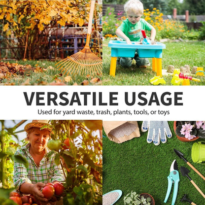 Eco-Friendly Heavy Duty Garden Waste Bags with Handles