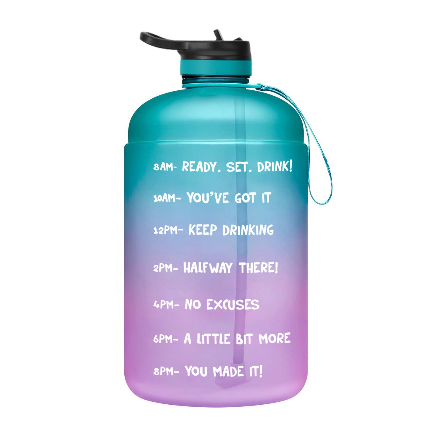 Eco-Friendly Gallon Water Bottle with Straw