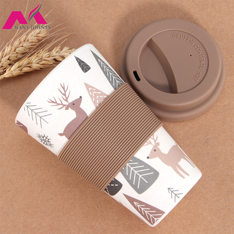 Eco-Friendly Reusable Bamboo Cup 400ml