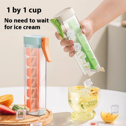 Eco-Friendly Reusable Ice Cube Tray with Dispenser