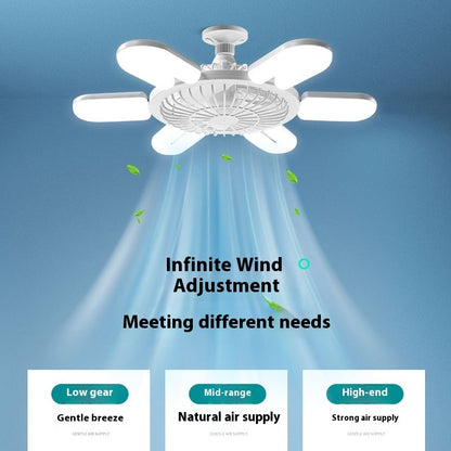 Energy-Efficient LED Ceiling Fan with Air Circulation