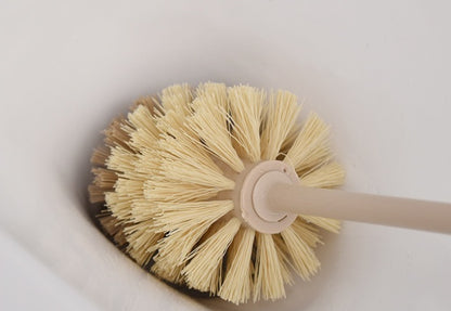 Eco-Friendly Wooden Toilet Brush with Natural Bristles