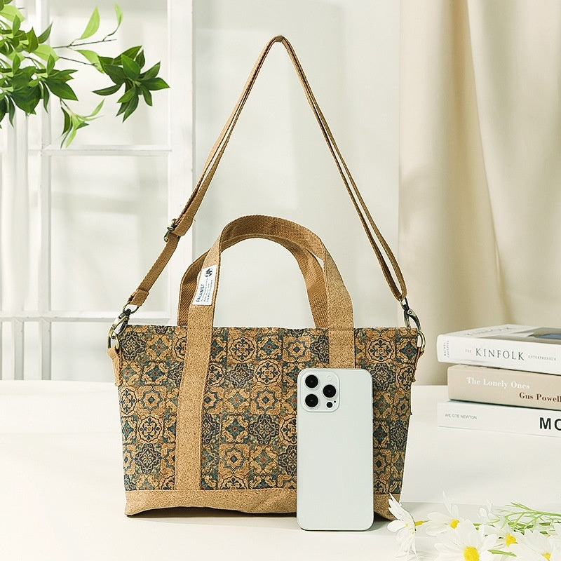 Eco-Friendly Cork Crossbody Bag - Stylish & Sustainable