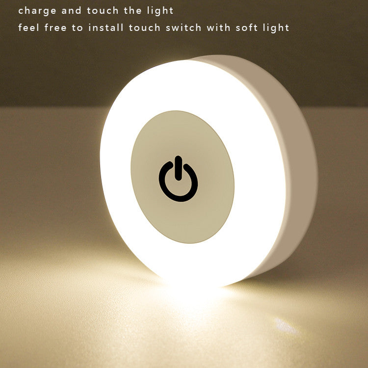 Magnetic Induction Wall Lamp – Touch & Remote Three-Color Light