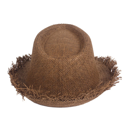 Men's Eco-Friendly Straw Top Hat for Stylish Sun Protection