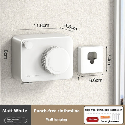 Retractable Wall-Mounted Clothesline - Eco-Friendly Drying Solution