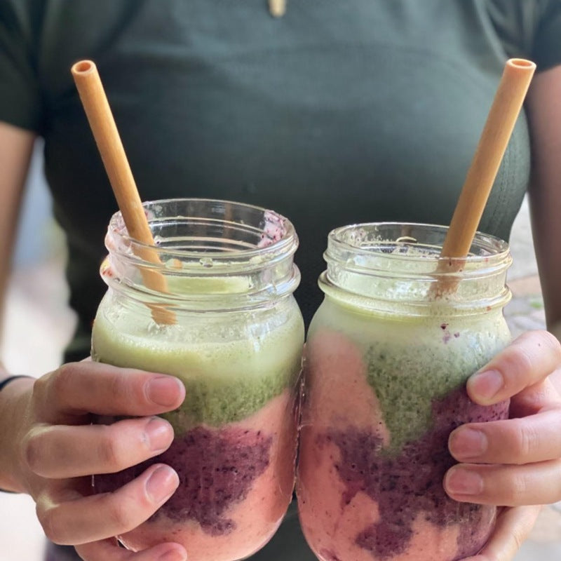 Eco-Friendly Bamboo Reusable Drinking Straws