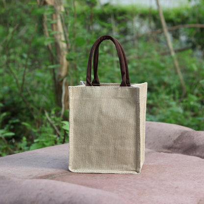 Eco-Friendly Reusable Jute Tote Bag - Sustainable Shopping Solution