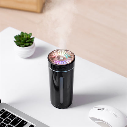Portable Car Humidifier with Blue LED Light - Enhance Air Quality On-the-Go