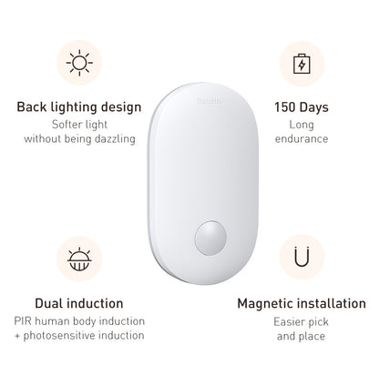 Energy-Efficient LED Induction Night Light - Soft Warm White
