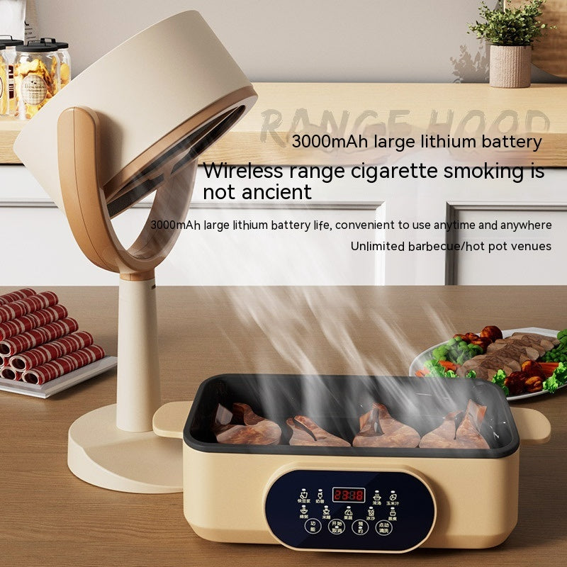 Wireless Portable Range Hood for Smoke Reduction