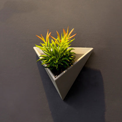Eco-Friendly Triangular Wall Planter for Indoor Greenery