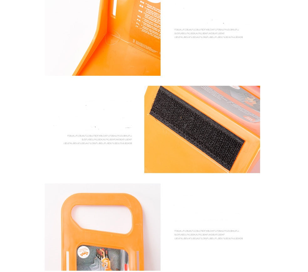 Eco-Friendly Orange Trunk Organizer for Sustainable Car Storage